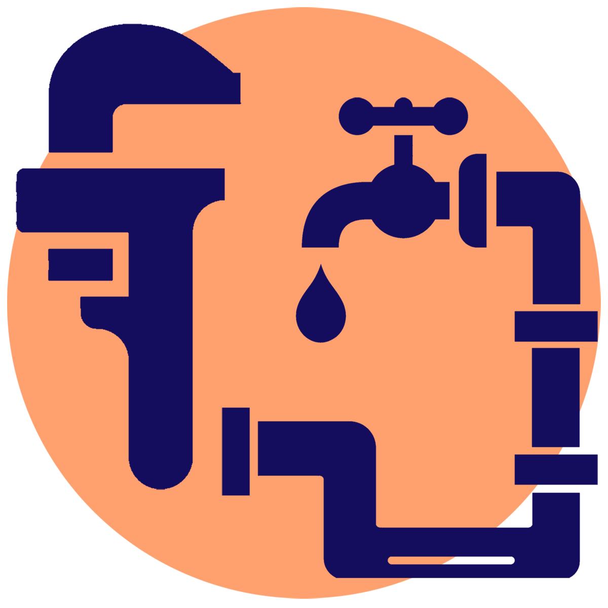 wrench pipe and tap logo